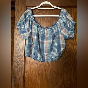 American Eagle new with tags plaid top size XL